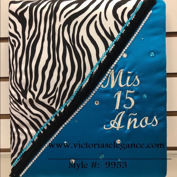 Embroidered Guest Book Zebra Theme - Picture 1 of 1
